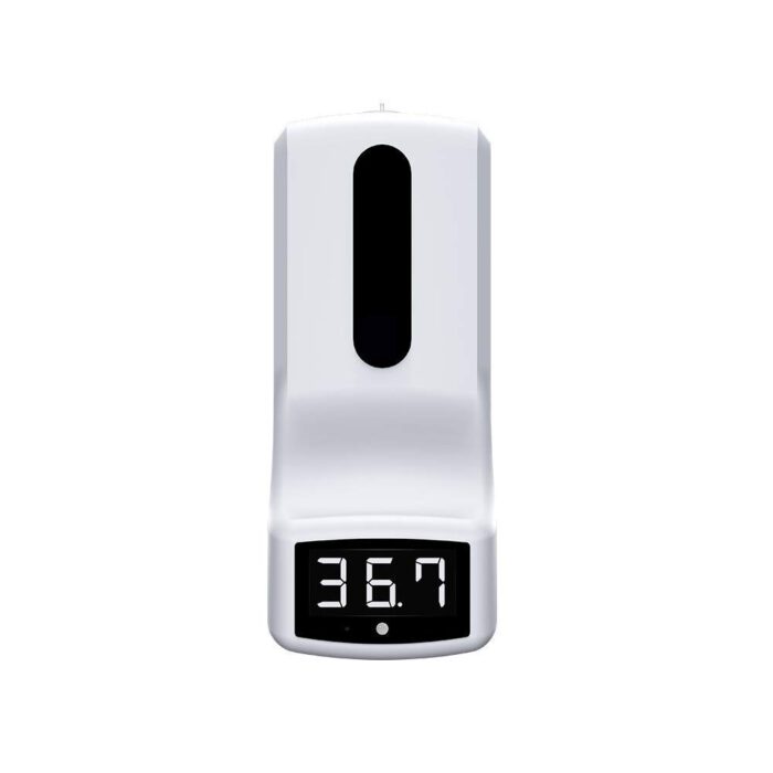 AMITD Berührungsloses Infrarot-Thermometer mit automatischem Spender für Händedesinfektionsmittel, Wandmontage, 1000 ml, für Büro, Geschäfte, Schulen – Bild 6