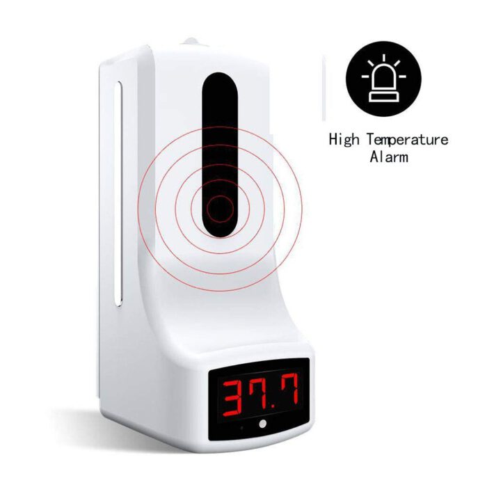 AMITD Berührungsloses Infrarot-Thermometer mit automatischem Spender für Händedesinfektionsmittel, Wandmontage, 1000 ml, für Büro, Geschäfte, Schulen – Bild 5