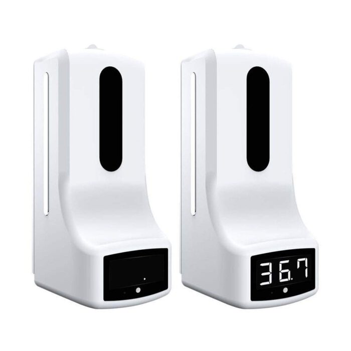 AMITD Berührungsloses Infrarot-Thermometer mit automatischem Spender für Händedesinfektionsmittel, Wandmontage, 1000 ml, für Büro, Geschäfte, Schulen – Bild 7