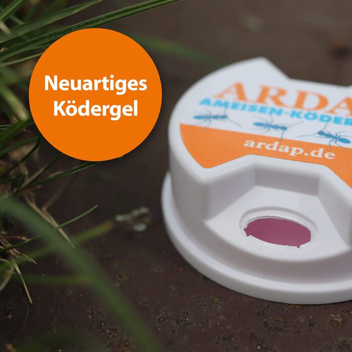 ARDAP Ameisenköder 3 Dosen Ameisenköderbox als Ameisenfalle Ameisen bekämpfen leicht gemachter Ameisenköder für den Innen- und Außenbereich gegen Ameisen im Haus mit neuartigem Ködergel Ameisengift – Bild 3