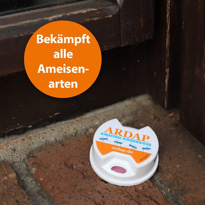 ARDAP Ameisenköder 3 Dosen Ameisenköderbox als Ameisenfalle Ameisen bekämpfen leicht gemachter Ameisenköder für den Innen- und Außenbereich gegen Ameisen im Haus mit neuartigem Ködergel Ameisengift – Bild 6